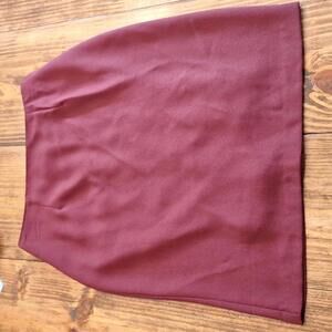 Christy Girl Maroon Pencil Skirt Size 8